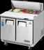 Thumbnail image #5 for Everest Refrigeration 35-5/8-Inch Wide Two-Section Sandwich Prep Table with Rear-Mounted Self-Contained Refrigeration, 10 Cu. Ft., 8-Pan Top