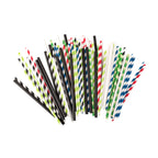 Thumbnail image #2 for TableCraft Products 700132 Paper Straws, 7-3/4" Length, 8mm, Unwrapped, Solid Black Case of 6