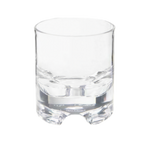 Thumbnail image #1 for G.E.T. Roc N' Roll SW-1423-1-SAN-CL SAN Plastic Rocks Glass, 9 oz, Clear Case of 2 Dozen