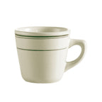 Thumbnail image #1 for CAC China Greenbrier GS-1 7 oz Ceramic Round Tall Coffee Cup, Non-Stackable Case of 3 Dozen