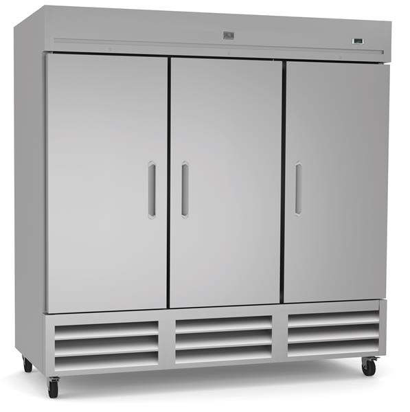 Product image #5 for Kelvinator Commercial 81-Inch Three-Section Reach-In Freezer, 72 Cu. Ft., Bottom-Mount Self-Contained Refrigeration