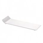 Thumbnail image #1 for CAC China Sunrise SF-P31 Rectangular Porcelain Tray, 10 x 3 x 1 in, Bone White Case of 2 Dozen