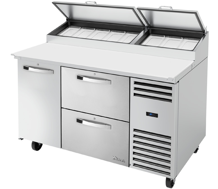 Product image #2 for True SPEC Series 60.25-Inch Pizza Prep Table with 1 Door and 2 Drawers