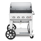 Thumbnail image #1 for Crown Verity Mobile Cooking CV-MCB-30WGP Mobile Outdoor Charbroiler, 4-Burner, 304 Stainless Steel, LP/NG, 28 x 21-Inch Grill