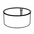 Thumbnail image #1 for G.E.T. Frilich 3159903 . . Plastic Replacement Insert, Gray, for Connect Steel Base