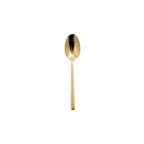 Thumbnail image #1 for Kadra Kitchenware Vikko Crown VC-162-TS Demitasse Tea Spoon, Gold 18/10 Stainless Steel, Sapphire Square Case of 12