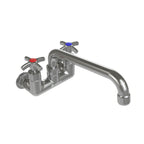 Thumbnail image #1 for Tarrison Products Ltd. TP-PF4WK8C-KIT Pre-Rinse Faucet, Backsplash Mount, 8" Swing Spout, 4" Centers, 4-Arm Knob Handles