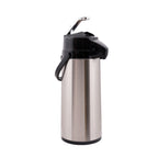Thumbnail image #1 for Alegacy Foodservice Products AP25 Stainless Steel Airpot, 2.5 L (84 oz), Stainless Steel Liner, Lever Top
