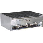 Thumbnail image #1 for Royal Range of California Royal Series RSCB-36 Gas Countertop Charbroiler, 36-inch, Lava Rock, Manual Controls