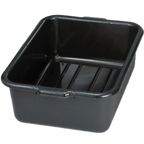 Thumbnail image #1 for TableCraft Products 1529E Bus Tub Tote Box, 4.75 gal., 21-1/2 x 15-3/4 x 5 in., Black Polypropylene Case of 12
