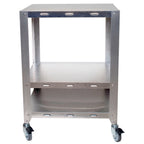Thumbnail image #1 for Cadco OV-HDS Mobile Stainless Steel Oven Stand, 2 Tiers with Undershelf, 4 Casters