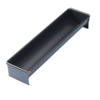 Thumbnail image #1 for Matfer Bourgeat Exopan 340623 Buche Cake Mold, 13-3/4"L x 2-1/3"W x 1-3/4"H, Rounded Bottom, Nonstick Coated Steel