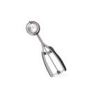 Thumbnail image #1 for Kadra Kitchenware Millvado M5325-BK Ice Cream Scoop, 1.9-Inch Diameter, Soft-Grip Handle, Black Stainless Steel Case of 12