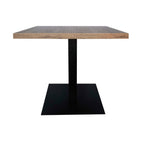 Thumbnail image #2 for Grosfillex VanGuard US32D742 Square Exterior Table Top, 32" x 32", with Assembly Rails, Aged Oak