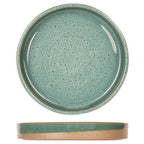 Thumbnail image #1 for Tableware Solutions USA Basalt, Cosy & Trendy 3945015 Round Ocean Green Stoneware Plate, 5.9 in, Deep Scalloped Rim Case of 6