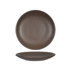 Thumbnail image #1 for Tuxton China Zion VNA-071 Porcelain Plate, 7-1/8 inch, Round, Coupe Rim, Matte Brown Case of 3 Dozen