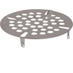 Thumbnail image #1 for AllPoints Foodservice Parts & Supplies Fisher 1131101 Flat Waste Drain Strainer, 3-7/16 in OD, 4 9/16 in Pegs, Stainless Steel