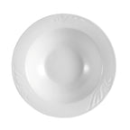 Thumbnail image #1 for CAC China Roosevelt RSV-10 Porcelain Embossed Grapefruit Bowl, 11-1/2 oz., 6-1/2" Diameter Case of 3 Dozen