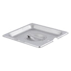 Thumbnail image #1 for Admiral Craft Equipment Corp. CST-T/SL Sixth-Size Slotted Stainless Steel Food Pan Cover with Handle Case of 72