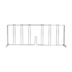 Thumbnail image #1 for Omcan 48749 Pressure Fit Chrome Shelf Divider, 18" x 4", NSF