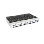 Thumbnail image #2 for Venancio USA Elite Series R60CT-60B Gas Countertop Hotplate, 60"W, 10-Burner, Stainless Steel Front & Sides, with Legs