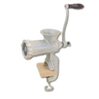 Thumbnail image #1 for Alfa International 10 HFG Manual Hand Food Grinder, #10 Hub, Clamp-On, 1/4-Inch Hole Chopper Plate, Cast Iron