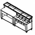 Thumbnail image #1 for Piper Products/Servolift Eastern Elite ESC-32 Tray Make-Up Conveyor, Top-Mount, 32-Inch, Non-Powered Skate-Wheel, Stainless Steel