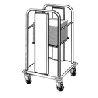 Thumbnail image #1 for Piper Products/Servolift Eastern PT/1520MO Mobile Stainless Steel Tray Dispenser, Single Stack, Self-Leveling, Solid Bottom