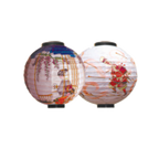 Thumbnail image #2 for Thunder Group Samurai HL36-2 Japanese Cochin Paper Lantern, 16-Inch Round, Samurai Painting Case of 96
