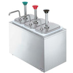 Thumbnail image #1 for Server Products 82870 Countertop Non-Insulated Serving Station with 3 3-1/2 qt Fountain Jars and Stainless Steel Pumps