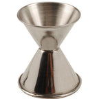 Thumbnail image #1 for AllPoints Foodservice Parts & Supplies 2801661 Stainless Steel Jigger, 1/2 oz x 3/4 oz