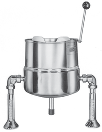 Groen TDA/1-40 Tabletop Hand-Tilt Direct Steam Kettle, 40 Quart, 2/3 Jacket, Stainless Steel