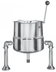 Thumbnail image #1 for Groen TDA/1-40 Tabletop Hand-Tilt Direct Steam Kettle, 40 Quart, 2/3 Jacket, Stainless Steel