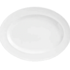 Thumbnail image #1 for Libbey Slenda 905356837 Porcelain Oval Platter, White, 11-1/2 x 8-3/8 x 1 in