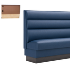 Thumbnail image #1 for ATSMFG ATS AT&S-ASWB-W48-3CHHO GR5/COM 48-Inch Upholstered Wall Booth with 3-Channel Horizontal Back and Removable Sinuous Spring Seat