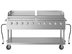 Thumbnail image #6 for KoolMore 10-Burner Mobile Outdoor Propane Gas Charbroiler Grill with Dual 36-Inch Griddle Plates