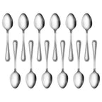Thumbnail image #2 for New Star Foodservice Inc. 58529 Dinner/Dessert Spoon, 18/0 Stainless Steel, 2.5mm Gauge, Bead Pattern Case of 24 Dozen