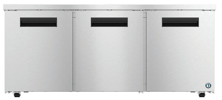 Product image #5 for Hoshizaki Steelheart UR72B-LP Three-Door Low Profile Undercounter Reach-In Refrigerator, 72-Inch Wide, Stainless Steel