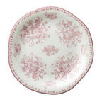 Thumbnail image #1 for 1880 Hospitality Lancaster Garden by Oneida® L6703052152 Porcelain Plate, 10-1/2" Irregular Round, Warm White with Pink Floral Design Case of 2 Dozen