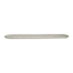 Thumbnail image #2 for Steelite International My Glass Studio GS196696 Oval Glass Serving Platter, 20.5" x 5.125" x 0.75"H, Crackle Cream