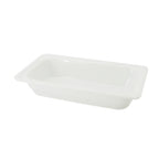 Thumbnail image #1 for CAC China BF BF-103 Porcelain GN 1/3 Rectangular Food Pan, 2-1/2" Deep Case of 12