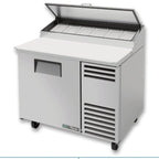 Thumbnail image #8 for True Mfg. - General Foodservice TPP-AT-44-HC 44-3/4-Inch 1-Door Pizza Prep Table with 6-Pan Rail and Cutting Board