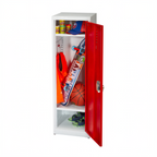 Thumbnail image #2 for Alpine Industries ADI629-01-RED Single-Tier Steel Locker, 48"H x 15"W x 15"D, Red