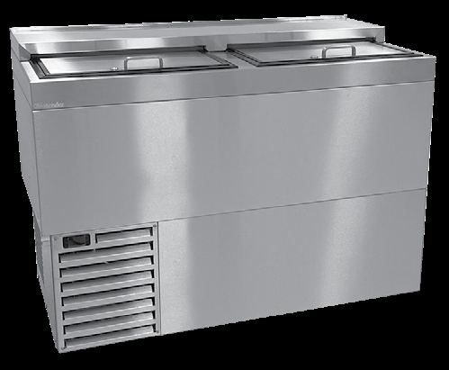 Product image #5 for Glastender ST48-S 48-Inch Deep Well Stainless Steel Slide-Top Bottle Cooler