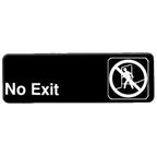 Thumbnail image #1 for Thunder Group PLIS9306BK No Exit Sign, 9" x 3", Self-Adhesive, White Lettering on Black Background Case of 144