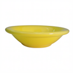 Thumbnail image #1 for CAC China Las Vegas LV-11-Y Yellow Stoneware Fruit Dish, 4-3/4 oz., 4-3/4" Diameter Case of 3 Dozen