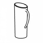 Thumbnail image #1 for G.E.T. Frilich 3177210 . . Replacement Cereal Dispenser Flute, 1.6 qt, Clear Plastic, Without Lid or Base