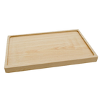 Thumbnail image #1 for Korin Inc PLL-337-B Rectangular Wood Slate Plate Base, 11-1/2"L x 8"W x 1"H