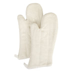 Thumbnail image #1 for Chef Revival CLTTSBOM7BE-1 Terry Oven Mitt, Elbow Length, 17", Steam Barrier, Silicone Lining, Beige 1 Pair