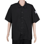 Thumbnail image #1 for Chef Revival CS006BK-L Cook Shirt, Large, Short Sleeve, Snap Front, Poly/Cotton, Black